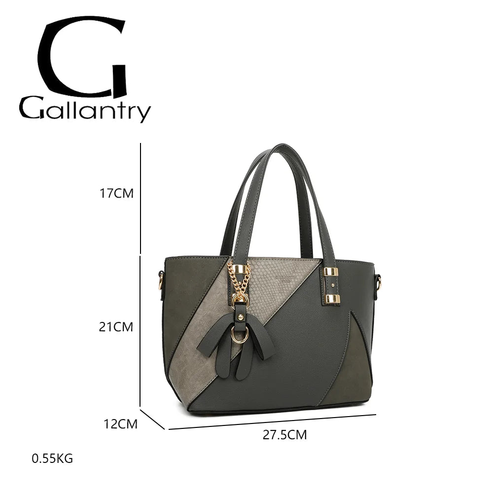 Dimensions de L’Ingénieuse Mini gris foncé : 27,5 × 12 × 21 cm, anses de 17 cm – réf. Z-9329-34