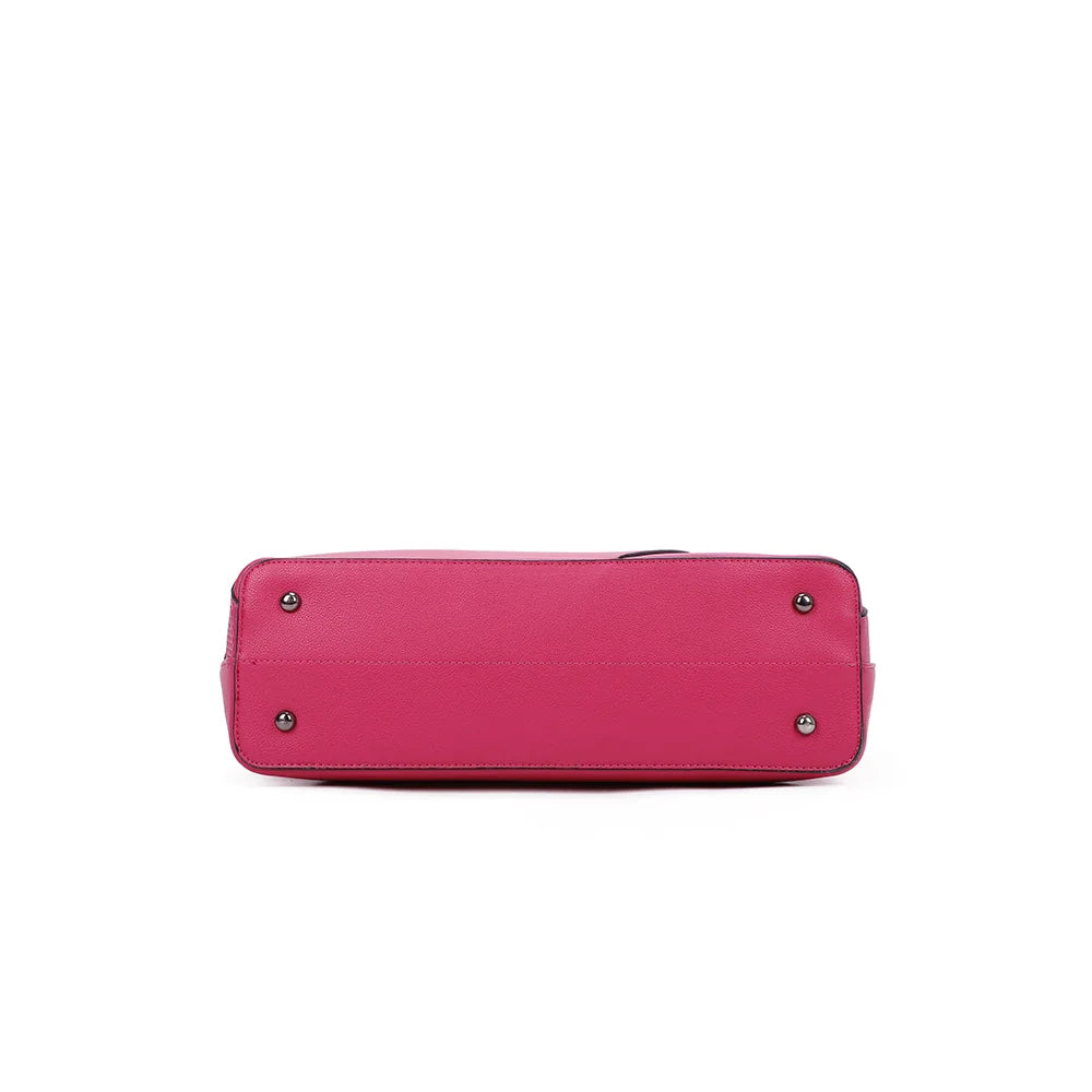 Dessous de L'ingénieuse fuschia, base équipée de pieds en métal protecteurs – réf. M-9329-36