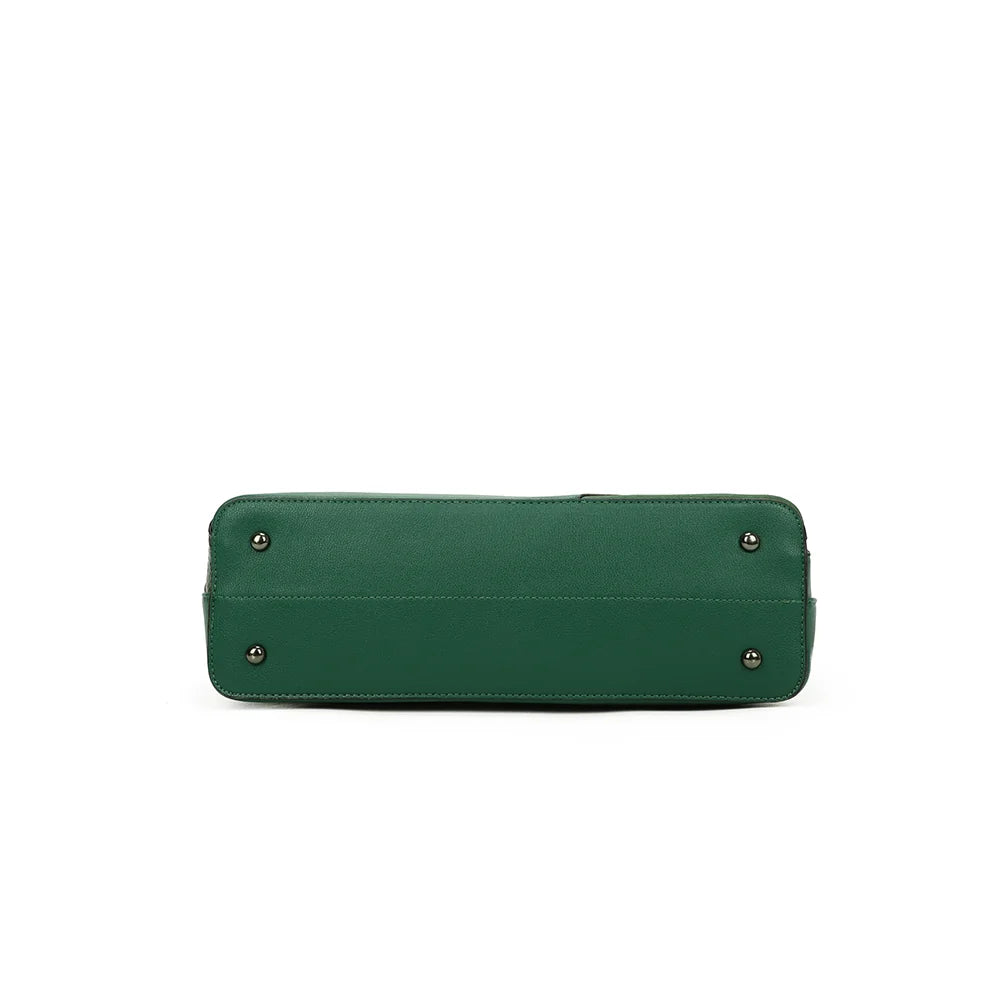 Dessous de L'ingénieuse vert, base équipée de pieds en métal protecteurs – réf. M-9329-36