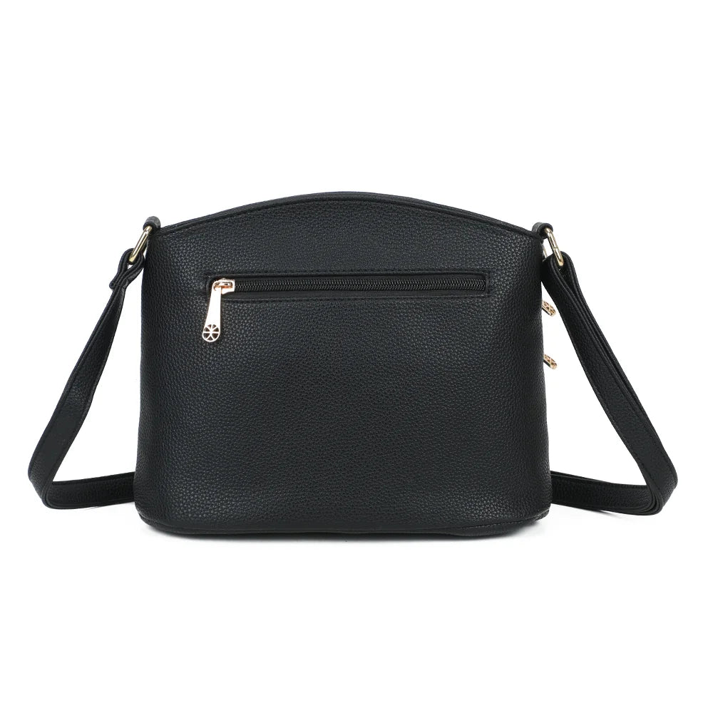 Dos du L'Organisé Chic noir avec sa poche zippée pour ranger vos essentiels en sécurité – réf. M-9263-12