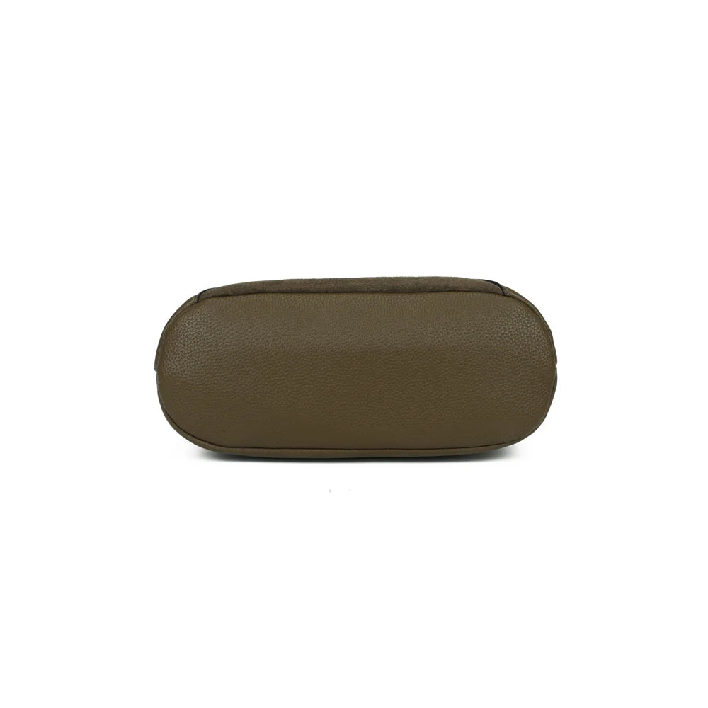 Dessous du L'Organisé Chic vert foncé, avec ses coins en simili cuir grainé ton sur ton – réf. M-9263-12