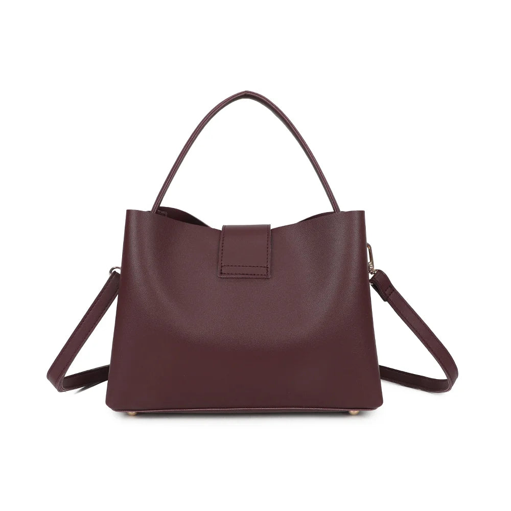 Dos du sac La Astoria bordeaux, lignes sobres et finition synthétique lisse – réf. DQ-8709