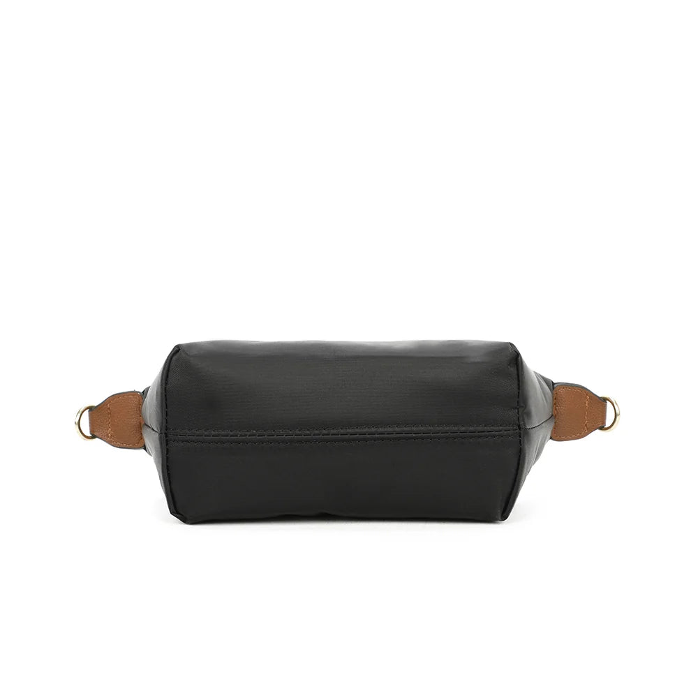 Vue du dessous de La Balade (Mini) noir, un format compact de 17 × 8,5 cm facile à glisser partout – réf. Z-05