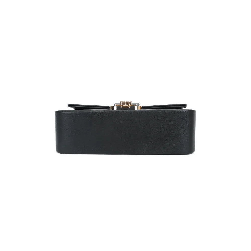 Dessous du sac La Caliane noir, base nette et finition synthétique lisse – réf. YL-26023