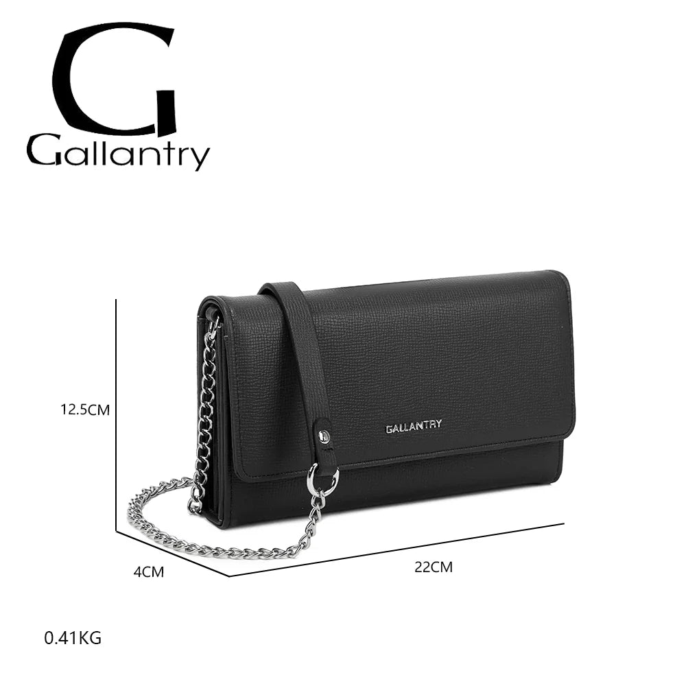 Dimensions de La Célina noir : 22 × 4 × 12,5 cm pour 0,41 kg, un format pochette compact – réf. SF-69049