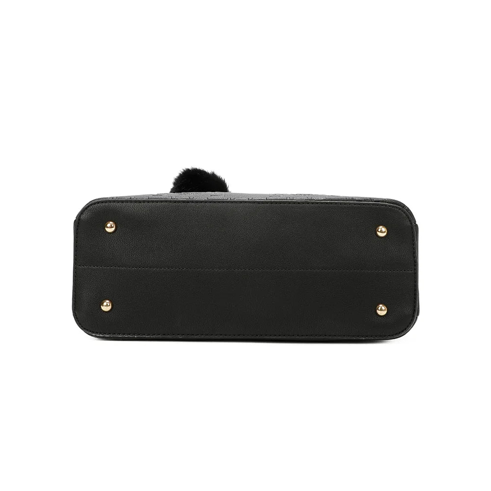 Dessous du La Élégance Roma noir, une base nette qui garde la tenue structurée du sac – réf. M-9354-2