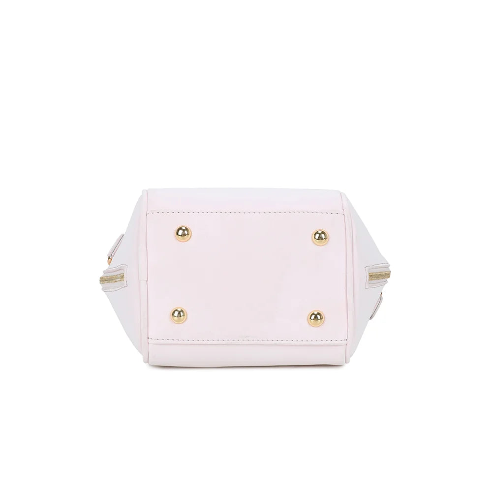 Dessous de La Féerie rose : base compacte de 15 × 12 cm et surpiqûres ton sur ton – réf. R-2052