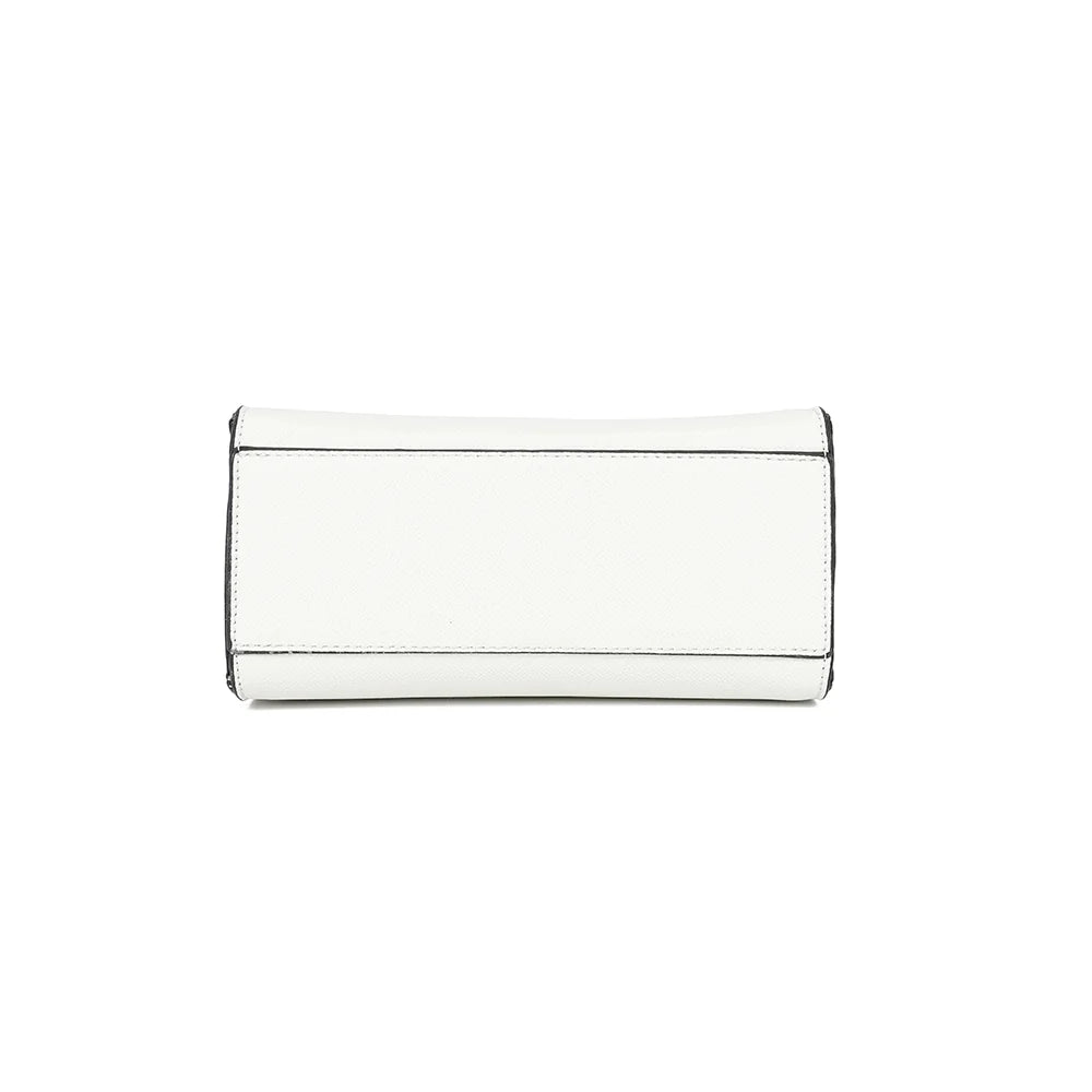 Dessous du sac La Giulia blanc, base nette qui garde la tenue du sac au quotidien – réf. KJ-62045