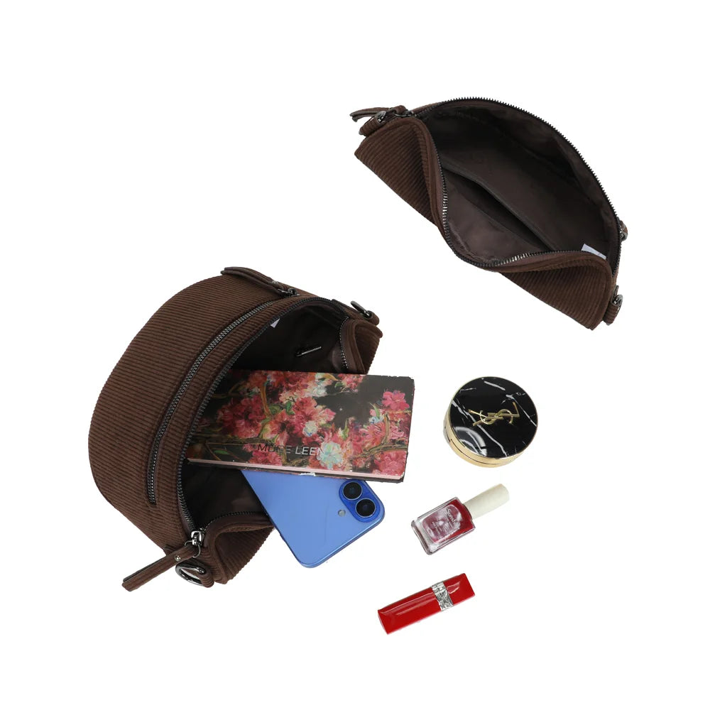 Intérieur de La Maddy café : doublure synthétique et poche zippée intérieure pour les essentiels – réf. Z-83051-10