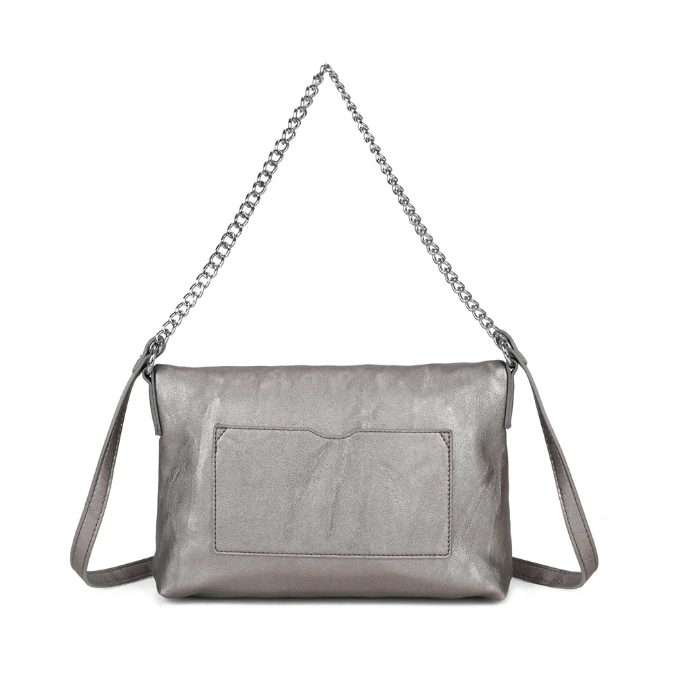 Dos de La Marilou argent, surface synthétique lisse au léger effet froissé – réf. Z-83096