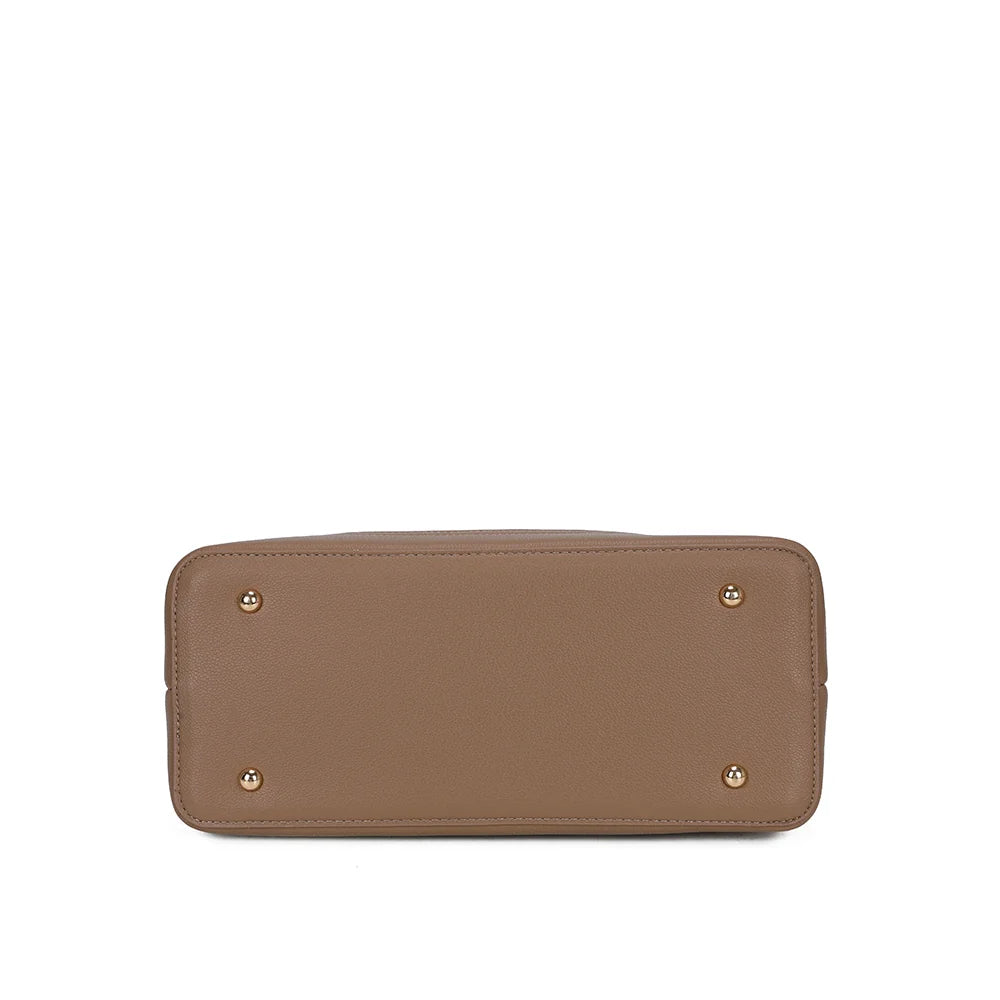 Dessous de La Mélisande taupe foncé : base structurée munie de pieds de protection – réf. KJ-62089-2