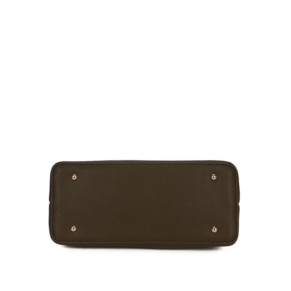 Dessous de La Mélisande vert foncé : base structurée munie de pieds de protection – réf. KJ-62089-2