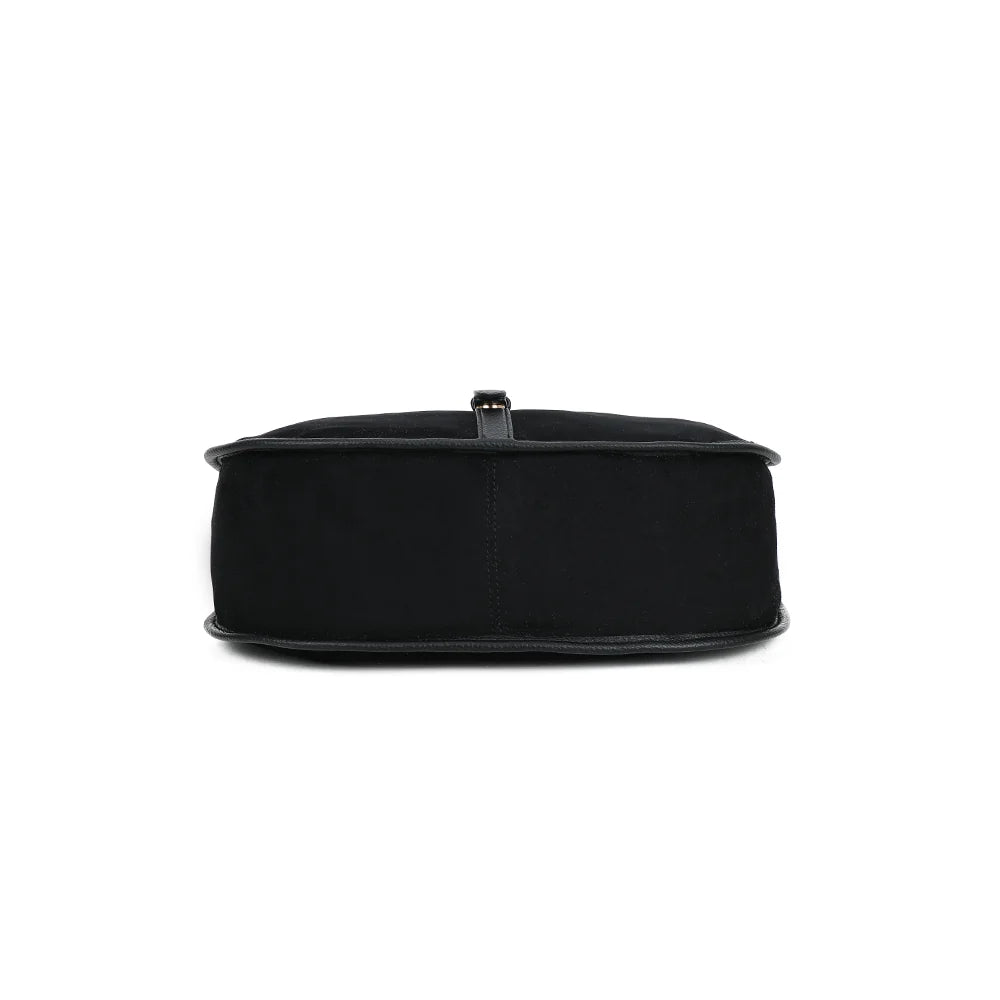 Dessous de La Méorine noir, contour arrondi souligné par un fin liseré contrastant – réf. JC-53001