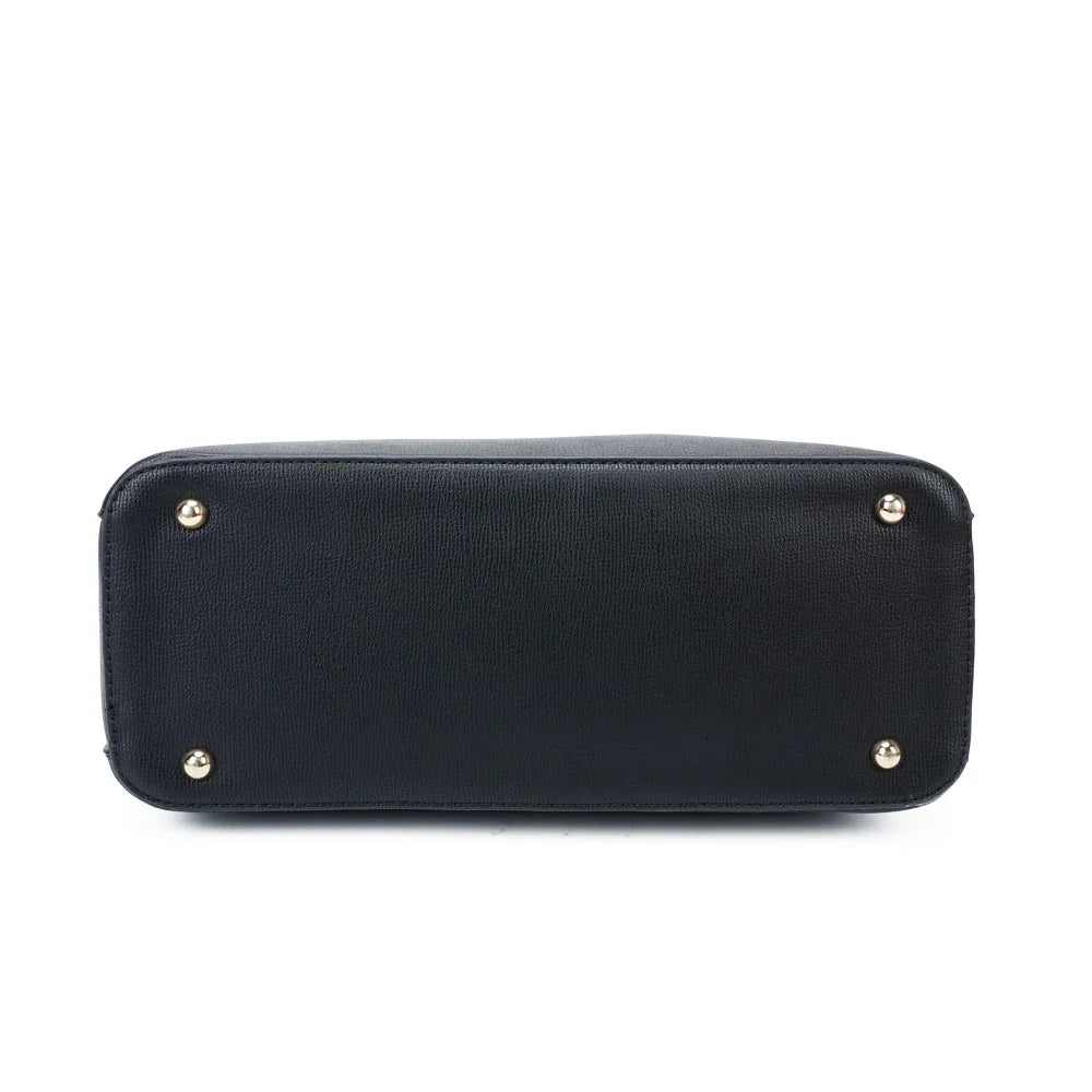 Dessous de La Modena noir : base plate posée sur de petits pieds métalliques – réf. G-7347