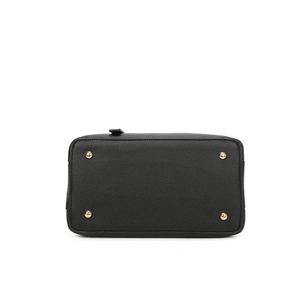 Dessous de La Moderne noir avec pieds en métal qui protègent le sac une fois posé – réf. R-1710