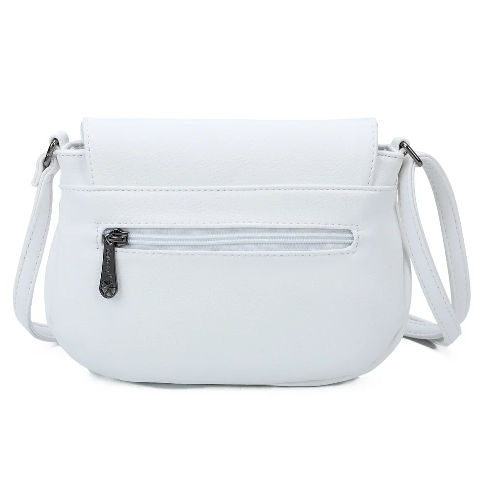 Dos de La Mokaïa blanc avec sa poche zippée pour garder l’essentiel à portée de main – réf. HJ-7058-A