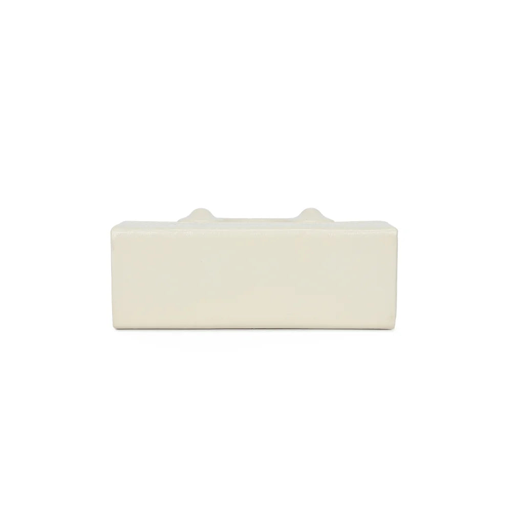 Dessous du La Mona beige : base rectangulaire de 19,5 × 7 cm dans la même matière synthétique – réf. YL-26025