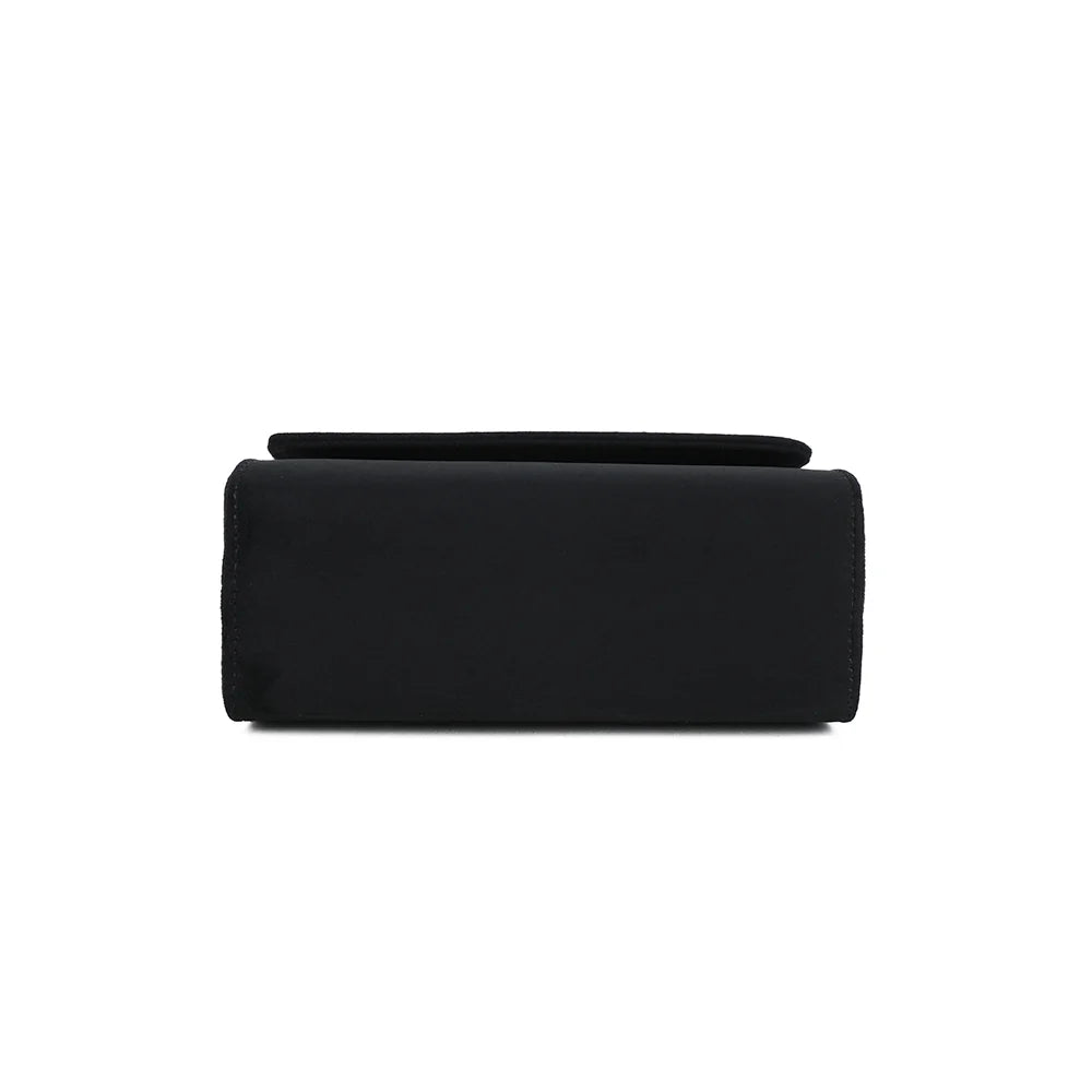 Dessous de La Petite Élégante noir, en suédine douce assortie au reste du sac – réf. HY-5406-5