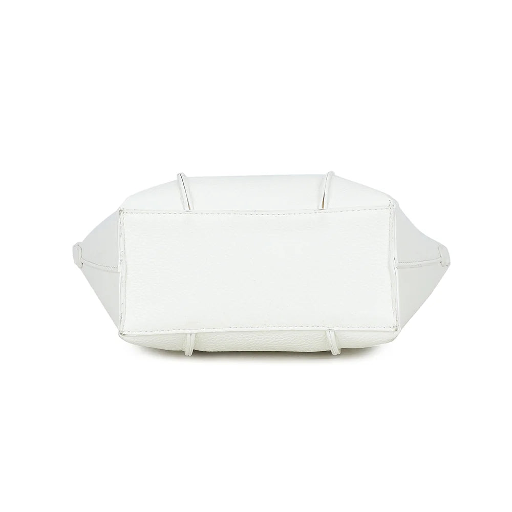 Dessous de La Rosalie blanc : base structurée qui garde la forme du sac – réf. KJ-62095