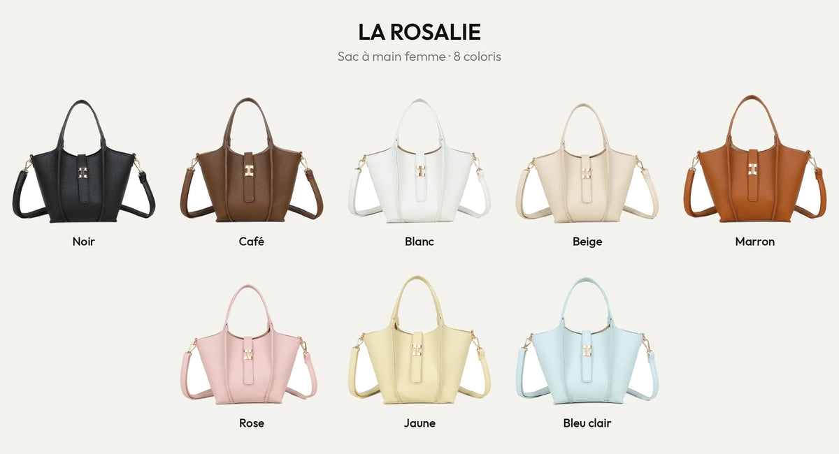 Sac à main femme La Rosalie en 8 coloris – Gallantry Paris – réf. KJ-62095