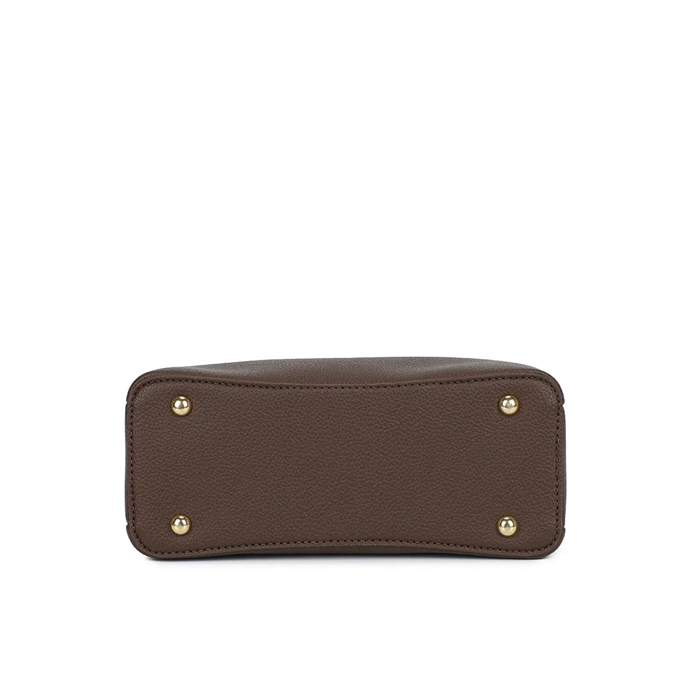 Dessous de La Rosella café, base plate et structurée en simili cuir grainé – réf. DQ-8733