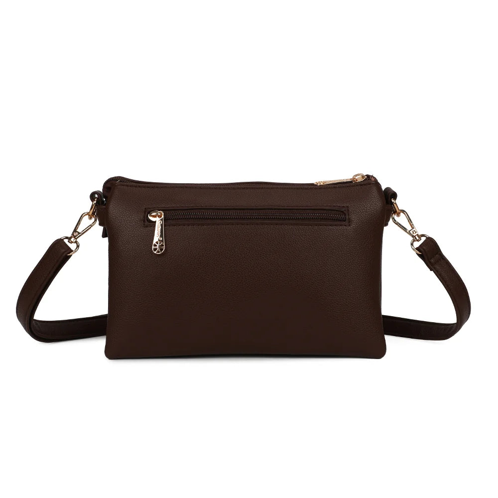 Dos de La Vélane café avec sa poche zippée pour garder ses essentiels à portée de main – réf. A-9176
