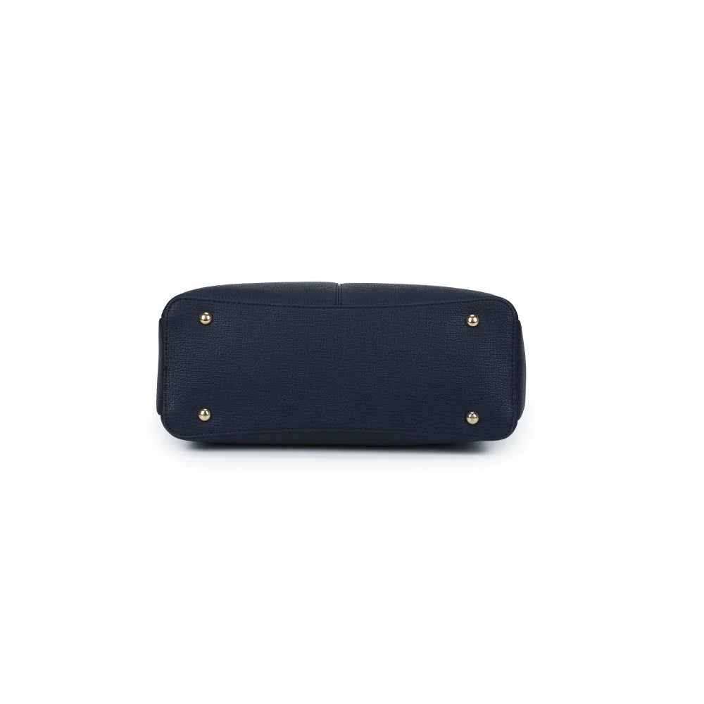 Dessous de La Vérone bleu foncé, base plate pour un bon maintien – réf. M-9130-1