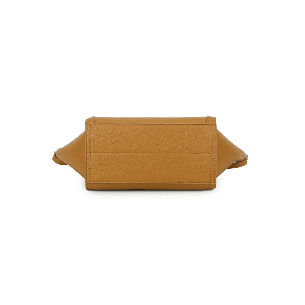 Dessous du Laguna kaki : base rectangulaire de 26 × 11 cm en simili cuir grainé – réf. R-2029