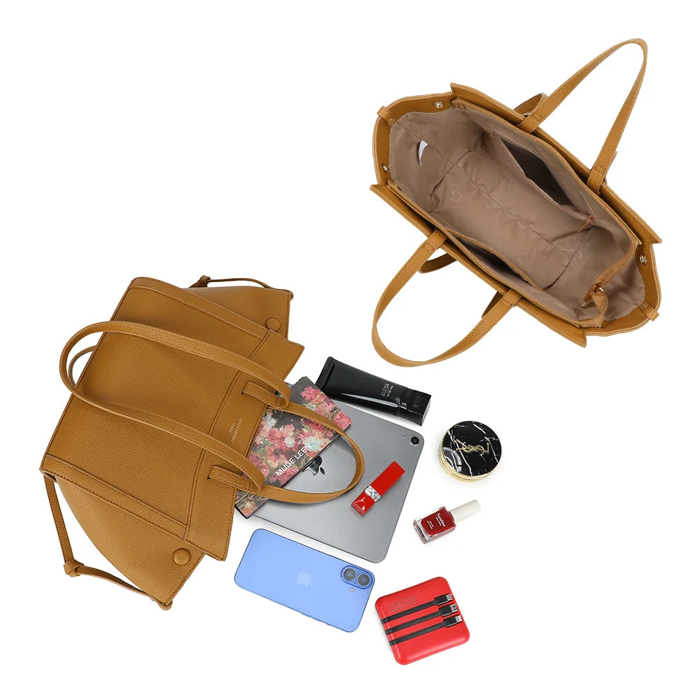 Intérieur du Laguna kaki : doublure synthétique et poche zippée pour les petits essentiels – réf. R-2029
