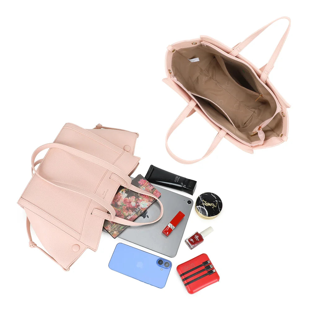 Intérieur du Laguna rose : doublure synthétique et poche zippée pour les petits essentiels – réf. R-2029