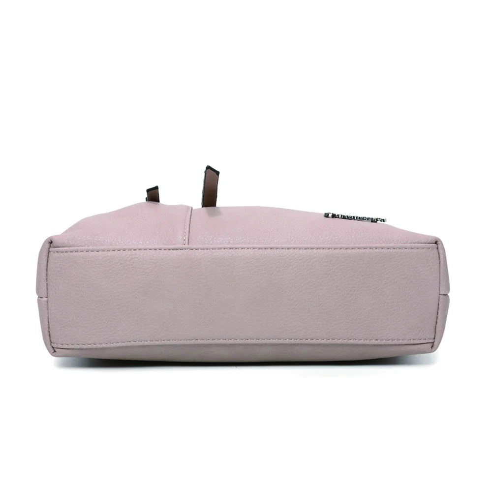 Dessous du Le Auréane taupe en simili cuir grainé, finitions surpiquées – réf. Z-5103