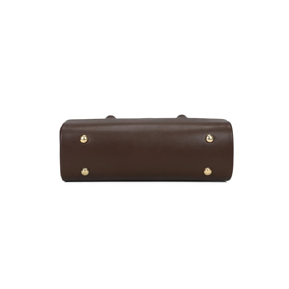 Dessous du Basile café avec pieds de protection métalliques qui préservent le fond du sac – réf. YL-26022