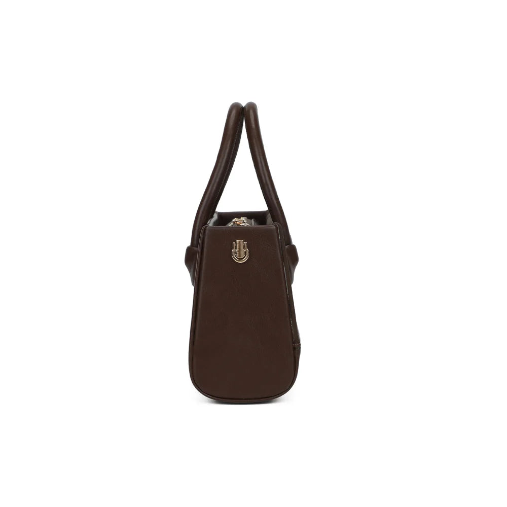 Profil du Basile café : format compact de 8 cm de profondeur et anneau doré latéral – réf. YL-26022