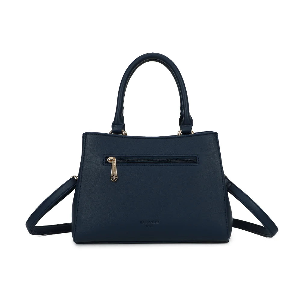 Dos du Delsane bleu foncé avec sa poche zippée pour garder les petits objets facilement accessibles – réf. G-7512