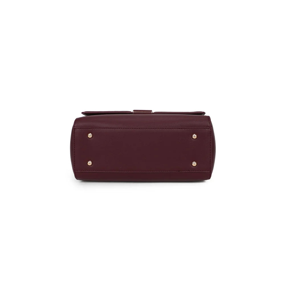 Dessous du Delsane bordeaux : base stable munie de pieds de protection pour le poser sereinement – réf. G-7512