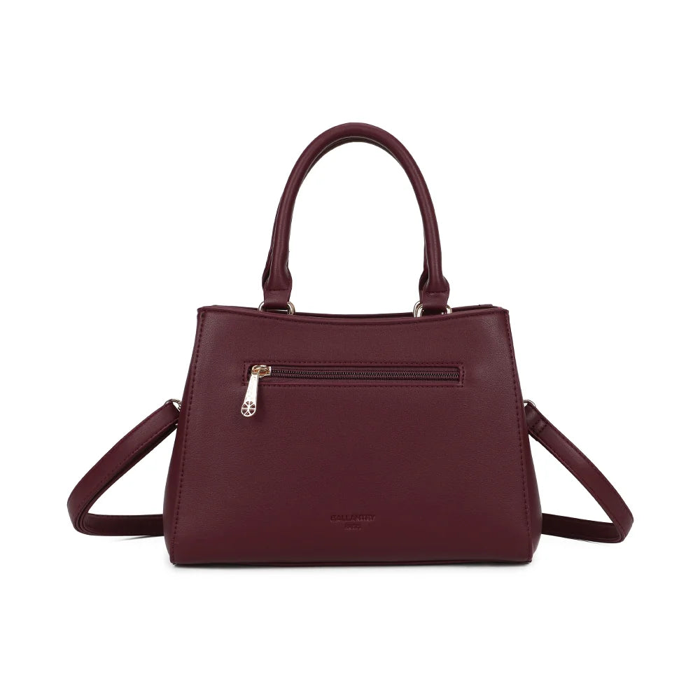 Dos du Delsane bordeaux avec sa poche zippée pour garder les petits objets facilement accessibles – réf. G-7512