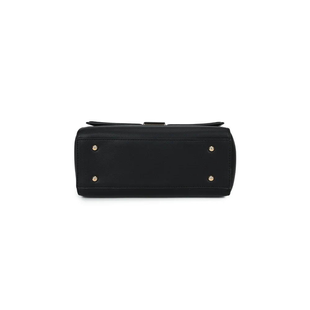 Dessous du Delsane noir : base stable munie de pieds de protection pour le poser sereinement – réf. G-7512