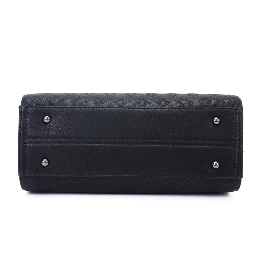 Vue du dessous du Le Diane noir, sur toute sa largeur de 33 cm et sa profondeur de 14 cm – réf. R-1501