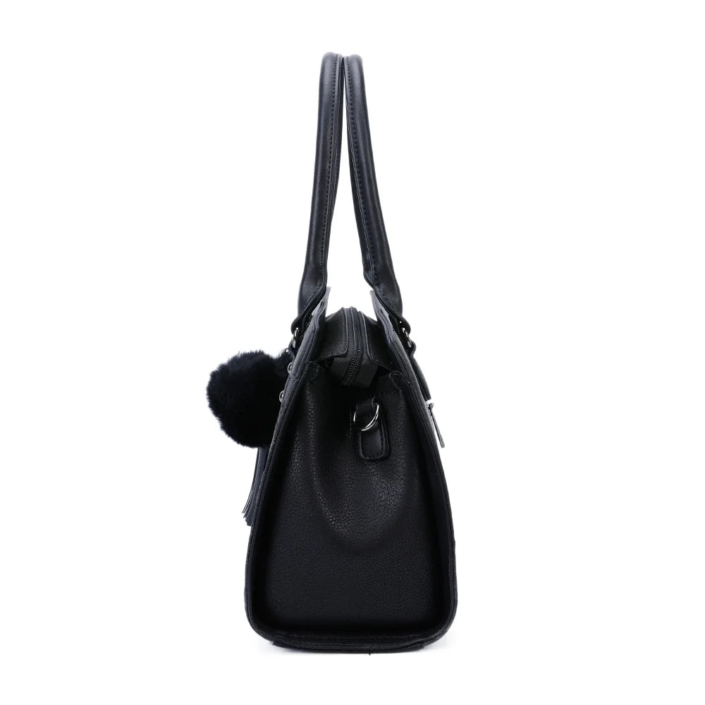Profil du Le Diane noir : 14 cm de profondeur et attaches de la bandoulière amovible – réf. R-1501
