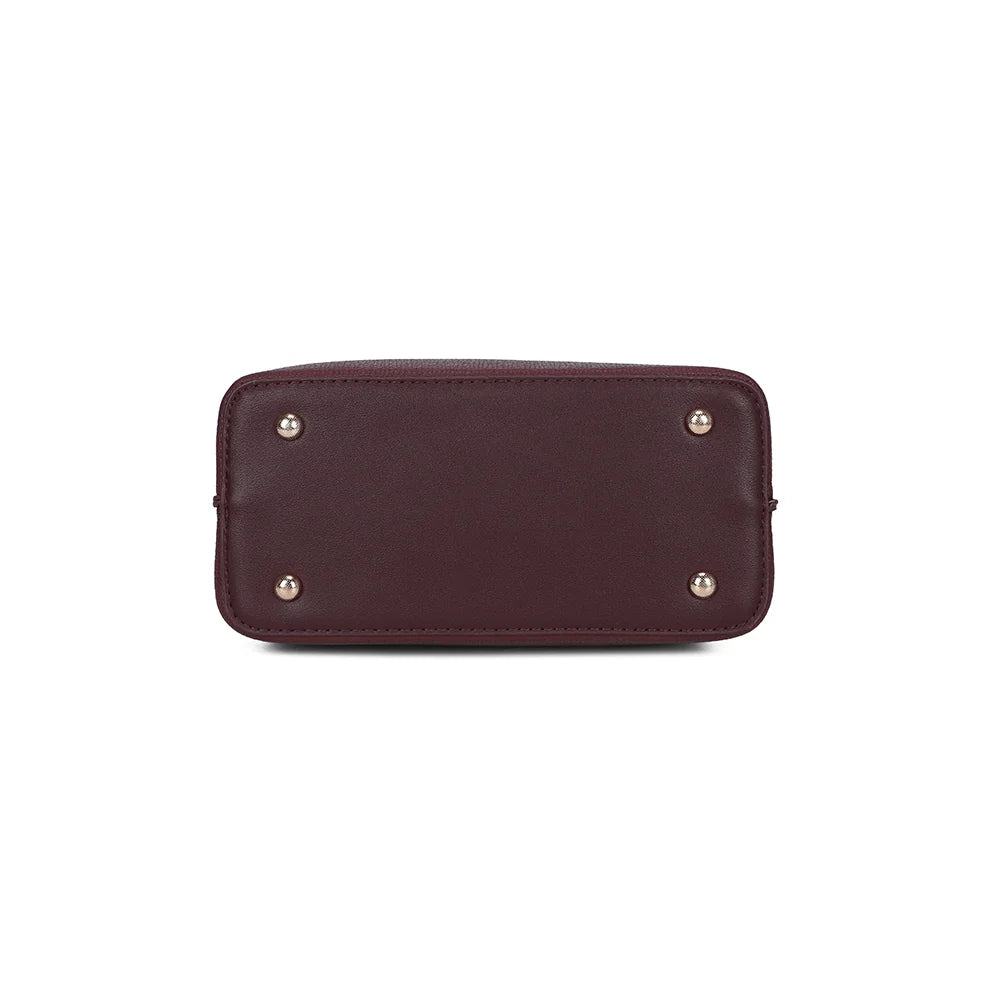 Dessous du Florentin bordeaux, base nette au format compact de 23,5 × 11 cm – réf. A-9121-1