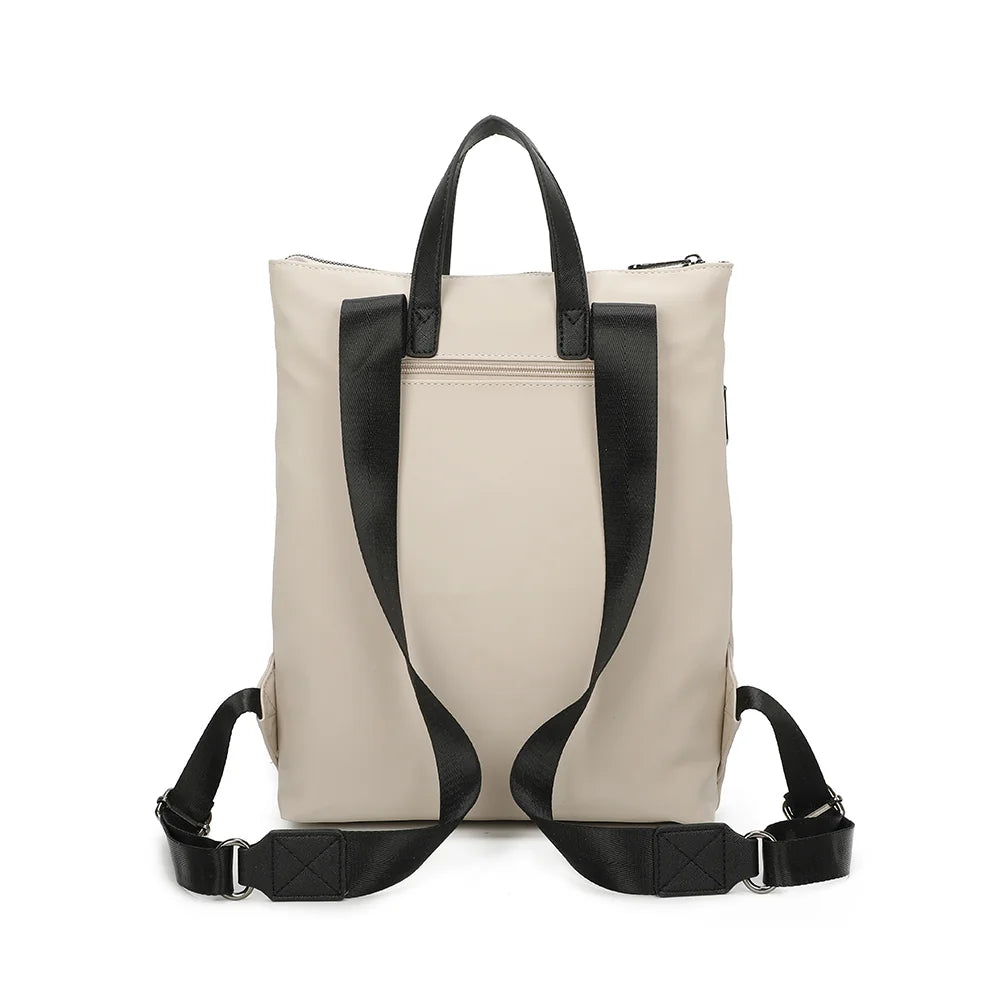 Dos du Folder beige avec ses deux bretelles noires réglables pour un port confortable sur le dos – réf. Z-83044