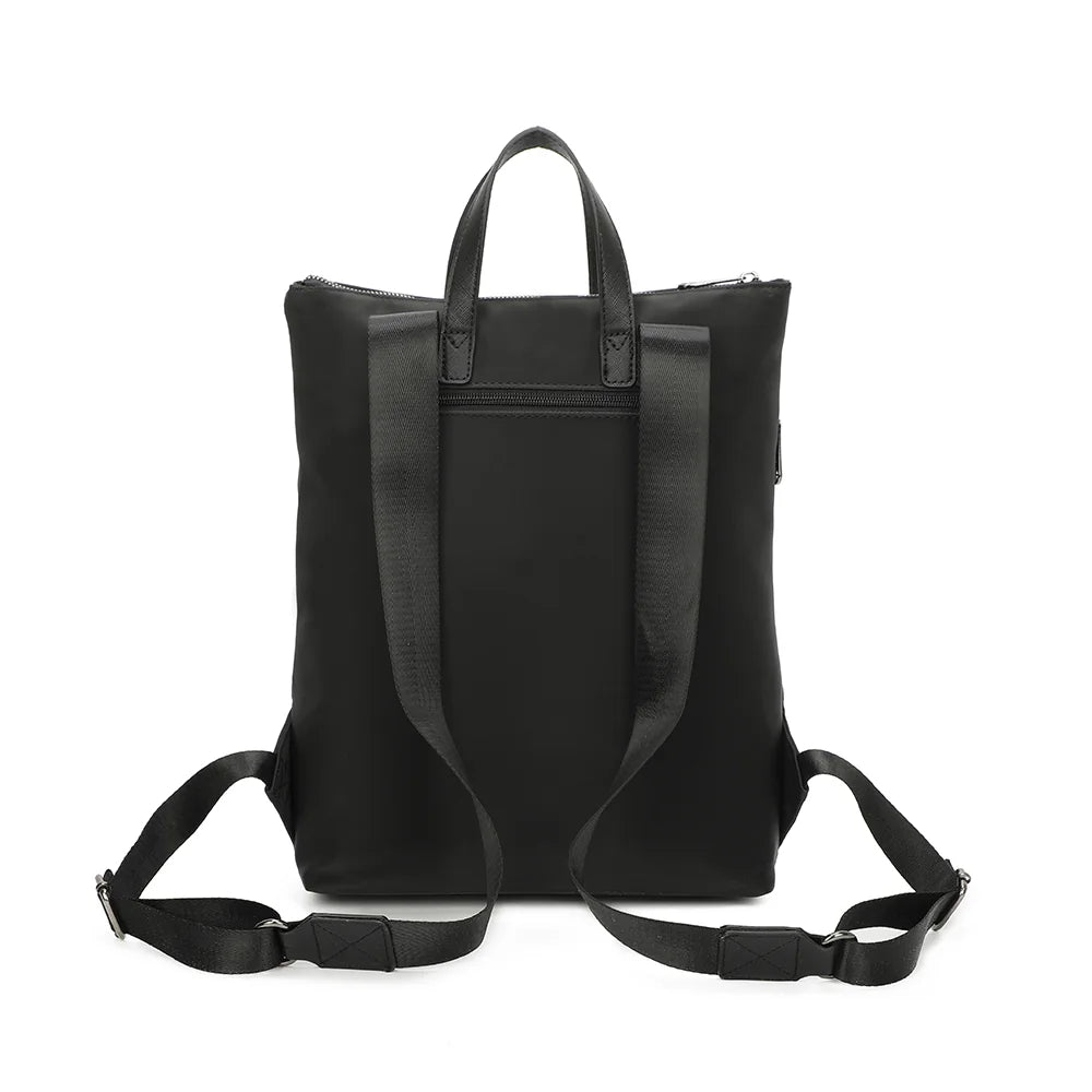 Dos du Folder noir avec ses deux bretelles noires réglables pour un port confortable sur le dos – réf. Z-83044