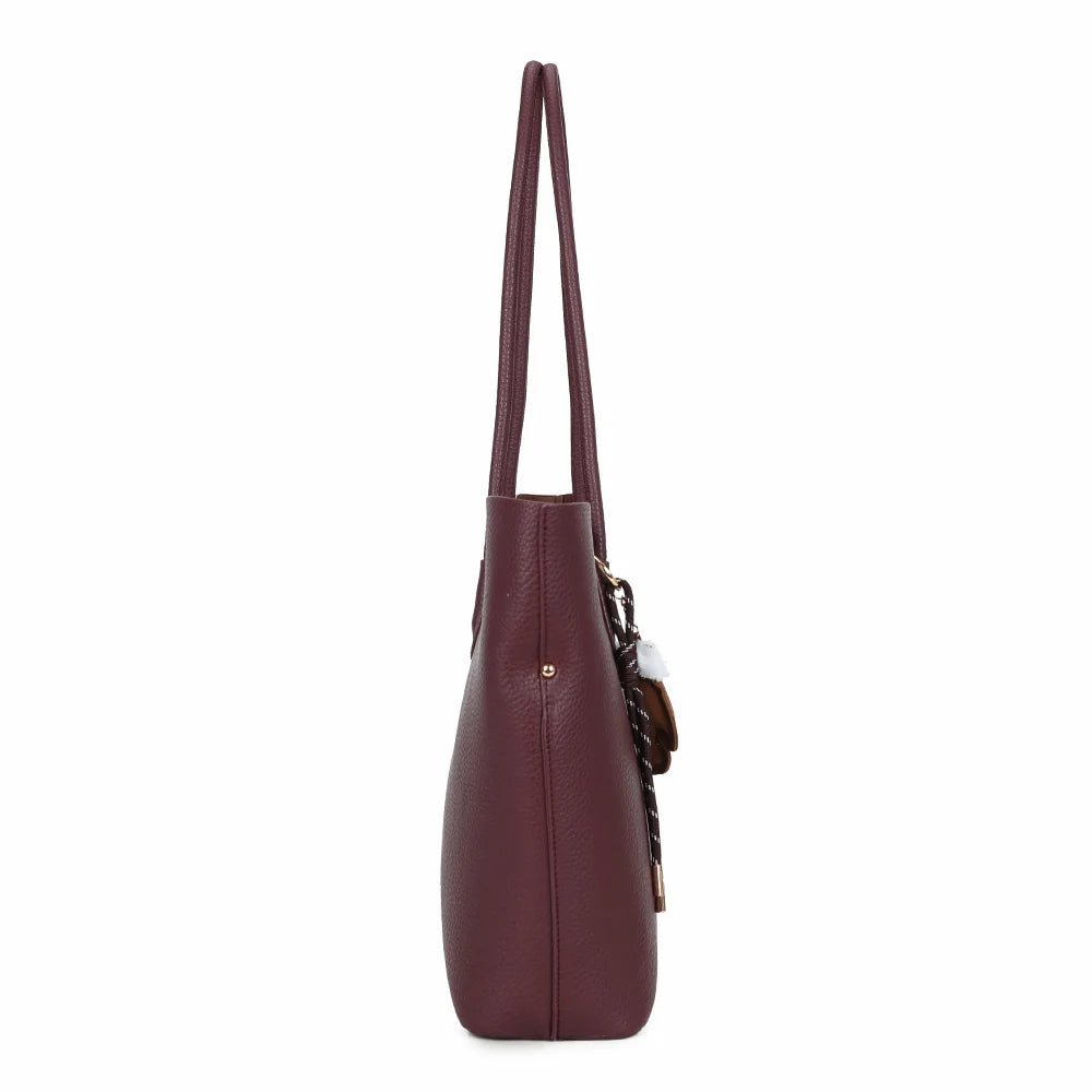 Profil du Hudson coloris bordeaux : 11 cm de profondeur et petit rivet doré sur le côté – réf. R-2054