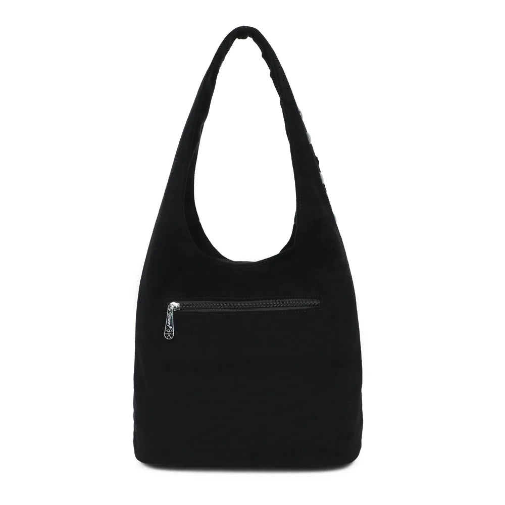 Dos du Kalyss noir avec sa poche zippée pour garder les petits essentiels à portée de main – réf. R-2083