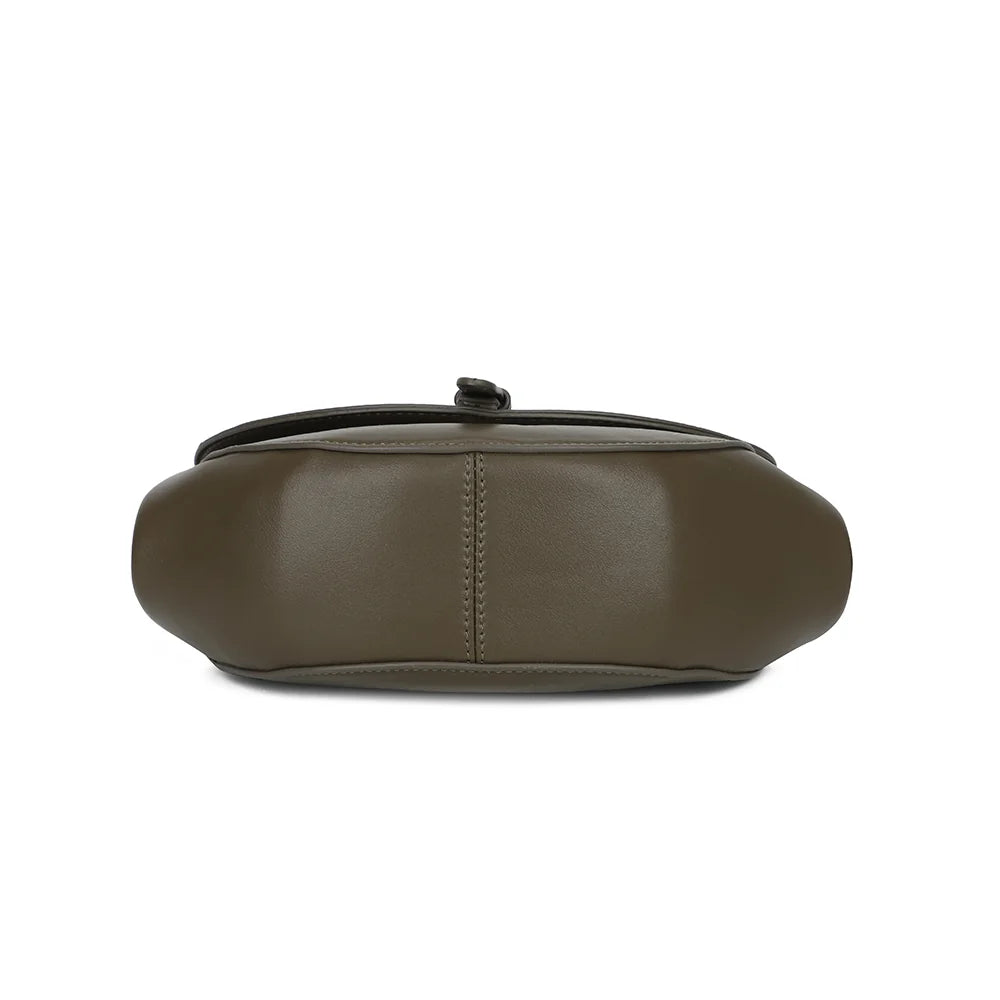 Dessous du Merlot vert foncé : base arrondie en demi-lune au format compact – réf. KJ-62107