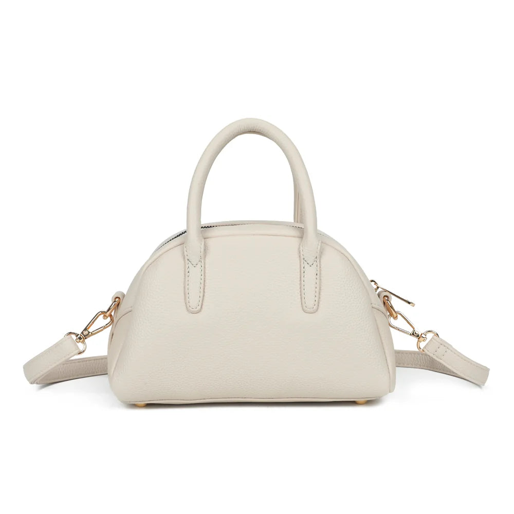 Dos du Mistral beige, lignes épurées et deux anses rondes assorties à la couleur du sac – réf. R-2070