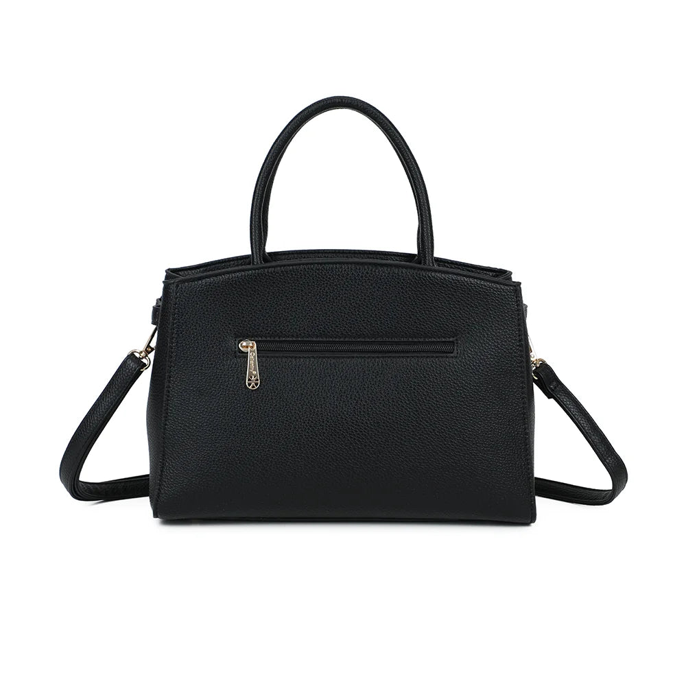 Dos du Monceau noir avec sa poche extérieure zippée, pratique pour les petits essentiels – réf. KJ-62097
