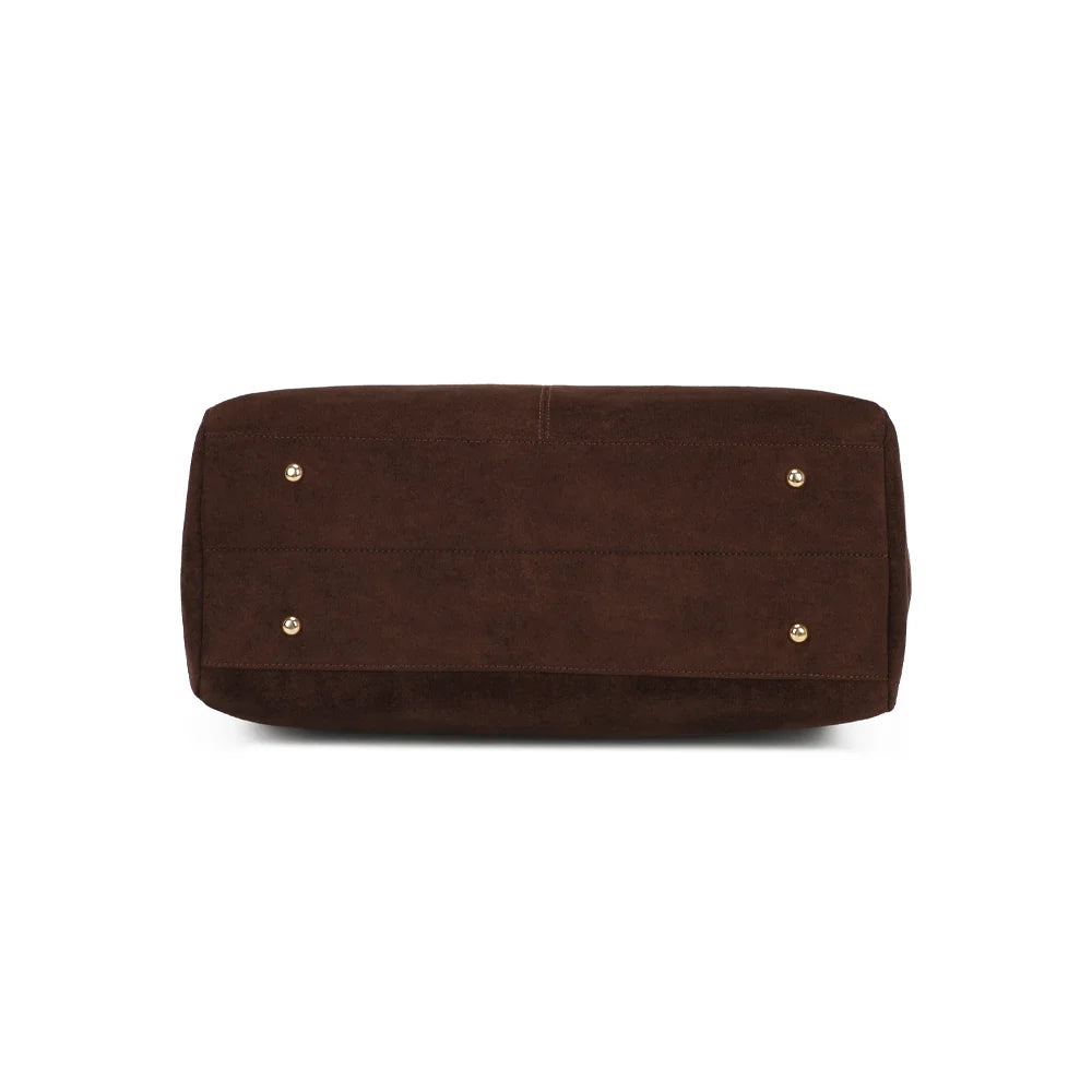 Dessous du Montélia coffee : fond large de 39 × 13 cm, dans la même finition à l’aspect suédé – réf. M-62080-6