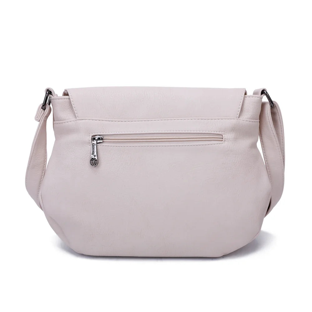 Dos du Naël beige avec sa poche zippée pour garder vos essentiels à portée de main – réf. HJ-304A