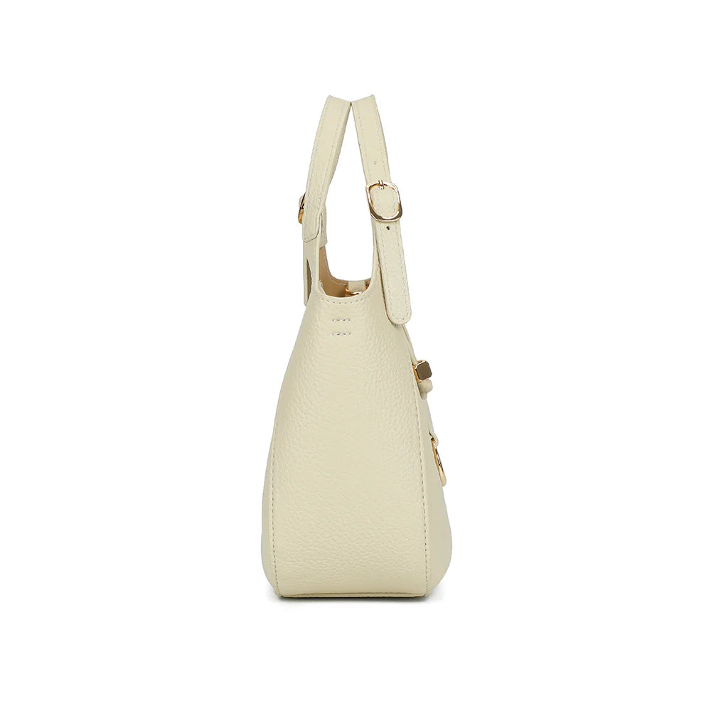 Profil du Le Nolan beige : forme arrondie compacte de 10 cm de profondeur – réf. KJ-62098
